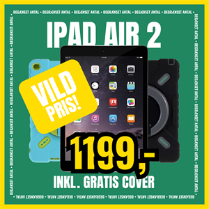 PAKKETILBUD! iPad Air 2 32GB Grade B og Pepkoo cover